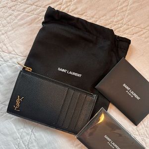 🖤💛Authentic YSL Tiny Monogrammed Card Case/Wallet💛🖤